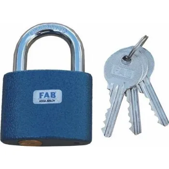 Dveřní kování Visací zámek OVÁL 30/45 modrý FAB