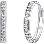 Zlaté náušnice kruhy z bílého zlata Lily s Brilliance Zirconia