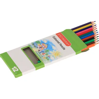 Pastelka Dřevěné barevné pastelky - 12 ks