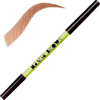 Tužka na obočí Neve Cosmetics Manga Brows Ash | Oboustranná tužka na obočí light cooper & henna red light cooper & henna red