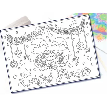 Radost v písku Šablona na pískování Krásné vánoce Varianta: A4 (210 × 297 mm)