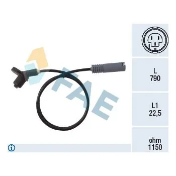 Přislušenství brzdového systému Snímač, počet otáček kol FAE FAE78017