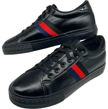 Dámské tenisky Sport Dámské černé šněrovací tenisky 17 Barva: Černá, Velikost: 37