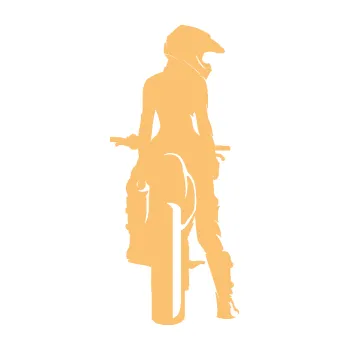 Samolepící dekorace SAMOLEPKA Motorkářka 002 pravá (08 - béžová) NA AUTO, NÁLEPKA, FÓLIE, POLEP, TUNING, VLASTNÍ TEXT, TISK, AUTOSAMOLEPKY.cz, POLEPY, OBRÁZEK, LOGO, SAMOLEPKY