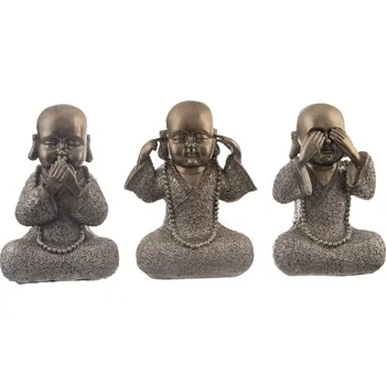 Velikonoční dekorace Budha ker. zlatý 23 cm 3ASS