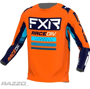 cyklistický dres Pánský MX dres FXR Clutch Pro MX Jersey Orange Midnight 2022 XXXL