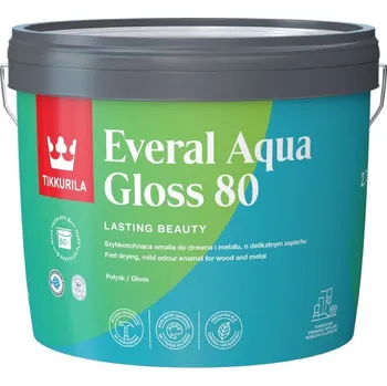 barva a nátěr na dřevo EVERAL AQUA LESK [80] 2,7L Transparent C ZÁKLAD