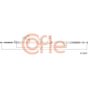 Lanko parkovací brzdy Tažné lanko, parkovací brzda COFLE 17.1527
