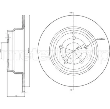 Brzdový kotouč Brzdový kotouč METELLI 23-0376C