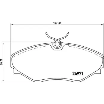 Brzdová destička Sada brzdových destiček, kotoučová brzda BREMBO P 68 055