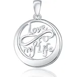 JVD Dámský stříbrný přívěsek LOVE SVLP0974XH20000
