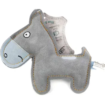 Hračka pro psa HOLLAND ANIMAL Oslík/pes z pravé kůže, 17 cm Hračka: Oslík modrý