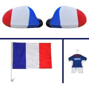 Vlajka Fan sada Francie 001 Car Pack