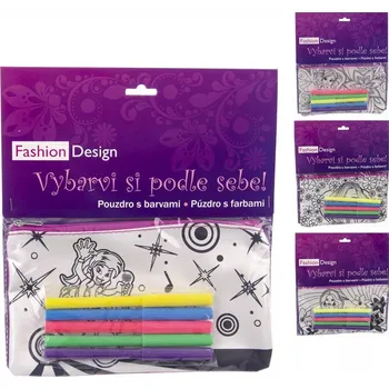 Velikonoční dekorace Kreativní sada pouzdro bavlna+fixy 21x12 cm 4ASS