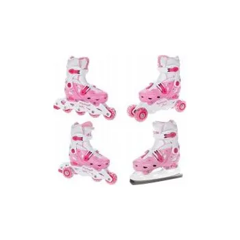 Kolečkové brusle Raven Balloon 4v1 růžové EU 29-32 brusle + DÁREK DLE VÝBĚRU!
