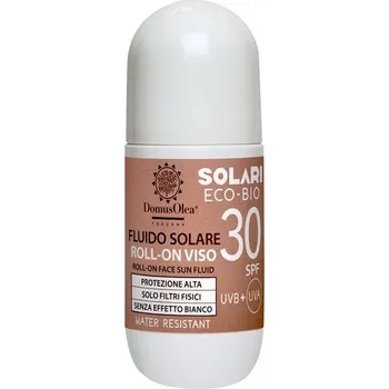 Přípravek na opalování Domus Olea Toscana Fluido Solare Viso Roll-On Spf 30 | Pleťový fluid roll-on na opalování SPF 30 50 ml