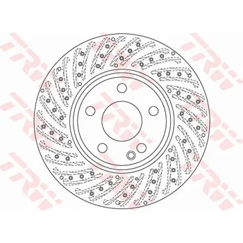 Brzdový kotouč Brzdový kotouč TRW DF6262S