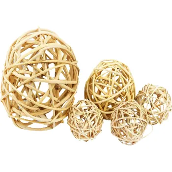 Vánoce Dekorace - Lata Ball 2cm-přírodní 10ks