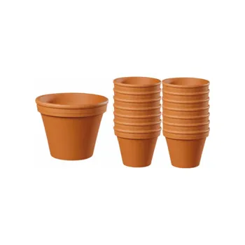 Květináč Květináč KLASIK 2x3 natur-teracota 14ks/bal