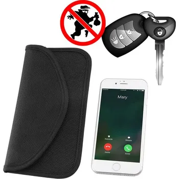 Pouzdro na mobilní telefon BeWear Univerzální pouzdro na blokování signálu s ochranou proti krádeži 20 x 11 cm černé