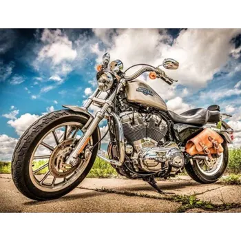 Diamantové malování Amparo Miranda® Diamantový obrázek Motorka Harley