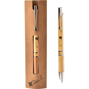 Propiska bambus Pro štěstí obal hnědá 4x1x16 cm