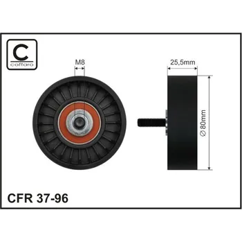 Napínací kladka, žebrovaný klínový řemen Caffaro 37-96
