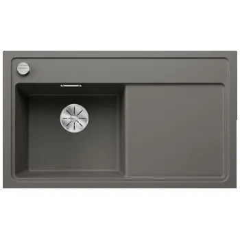Granitový dřez Blanco ZENAR 45 S InFino Silgranit šedá vulkán dřez vlevo s excentrem bez příslušenství - 527359 + ZÁRUKA 3 ROKY ZDARMA