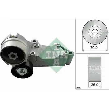 Napínák, žebrovaný klínový řemen INA 534 0146 10