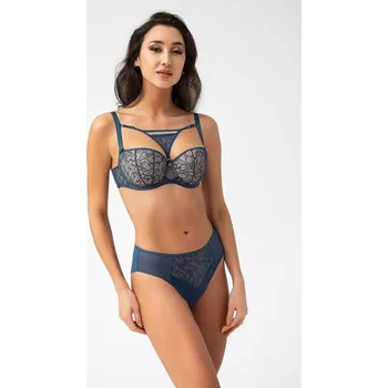 Podprsenka Balkonová podprsenka Gorsenia K 737 Trish Modrá 75C