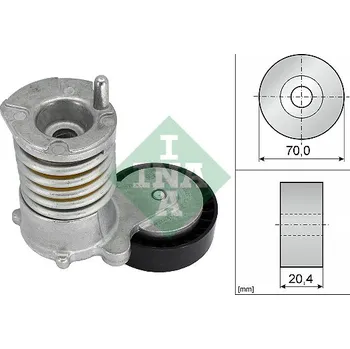 Napínák, žebrovaný klínový řemen INA 534 0030 10