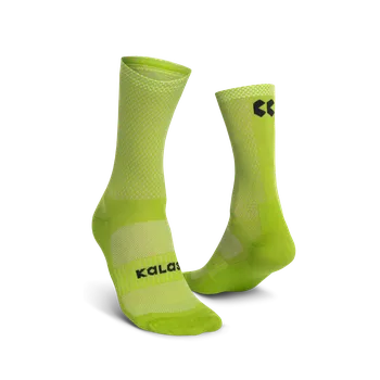 Pánské ponožky Cyklistické ponožky KALAS Z3 | Ponožky vysoké Verano | lime Velikost: 40-42