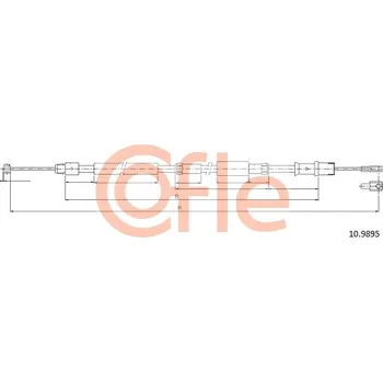 Auto-moto Tažné lanko, parkovací brzda COFLE 10.9895