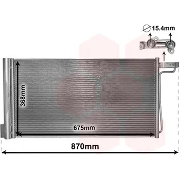 Výparník klimatizace Kondenzátor, klimatizace VAN WEZEL 18005485