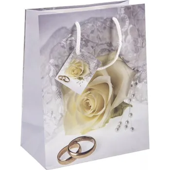Dárková taška Taška dárková svatba 18x10x23 cm