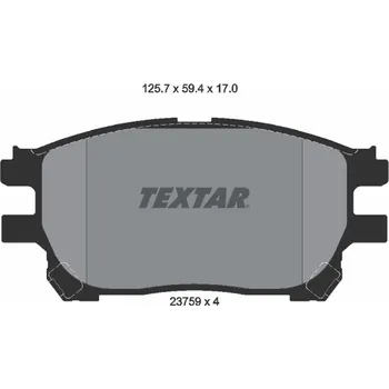 Brzdová destička Sada brzdových destiček, kotoučová brzda TEXTAR 2375901