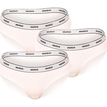 Kalhotky 3PACK dámské kalhotky HUGO bílé (50469657 100) XL Možnost vrácení zboží ZDARMA do 120 dnů!