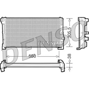 Chladič motoru Chladič, chlazení motoru DENSO DRM13010