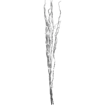 Stínidlo NIPEKO Proutí dekorační 60xLED 115cm stříbrné