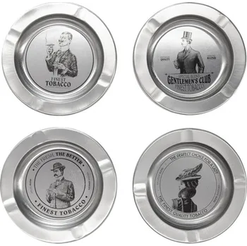 Popelník Popelník plech stříbrný pr. 14 cm 4ASS