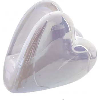 Stojan na ubrousky ker. bílý perleť 9x4x7 cm