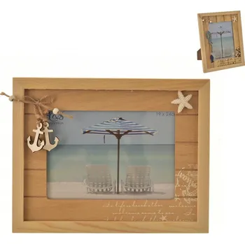 Velikonoční dekorace Fotorámeček dřevo SEA 21x26 cm 2ASS