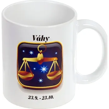 Znamení Váhy šálek (Hrnek na čaj se znamením Váhy)