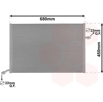 Chladič motoru Chladič, chlazení motoru VAN WEZEL 30002712