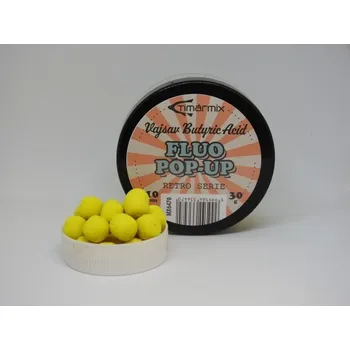 Boilies Fluo Pop-up 10mm Butyric (zkvašený) (Timár)