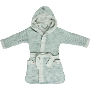 Dívčí oblečení Bebe-Jou Župánek Bébé-Jou Pure Cotton Green" "Barva:zelené|Druh:Dětský župan|Materiál:100% bavlna|Vzor:Pure Cotton Green|Značka:Bébé-jou|