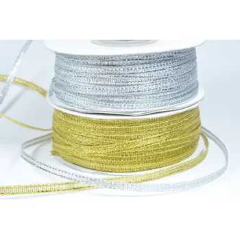 Stuha lurexová šíře 4mm (45m/ks)