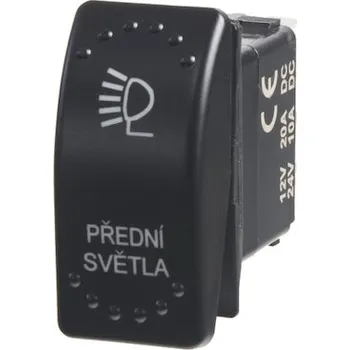 Auto elektroinstalace Rocker spínač PŘEDNÍ SVĚTLA 12 - 24V, 47116