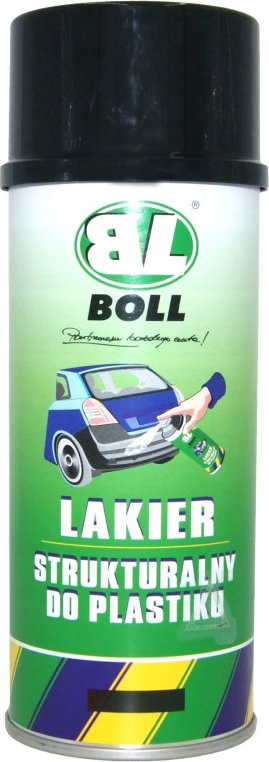 Lak strukturální na plasty černý 400ml