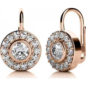 Náušnice Couple, Visací náušnice Avery – růžové zlato a zirkony, 6880055-4-0-1